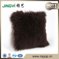 Wholesale Long Hair Mongolian Lamb Fur Throw Pillows Cover